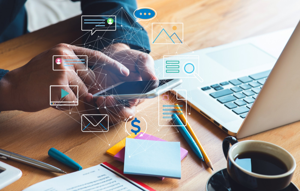 go-digital-and-online-concepts-new-trend-with-social-network-disruption-of-business-situation