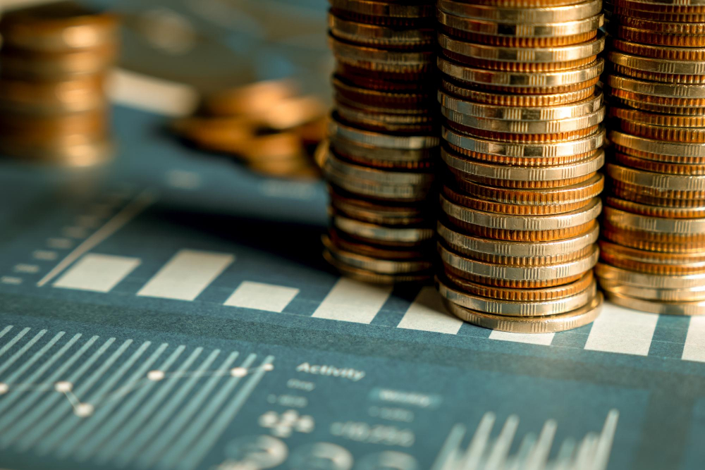 pile-of-gold-coins-stack-in-finance-treasury-deposit-bank-account-for-saving