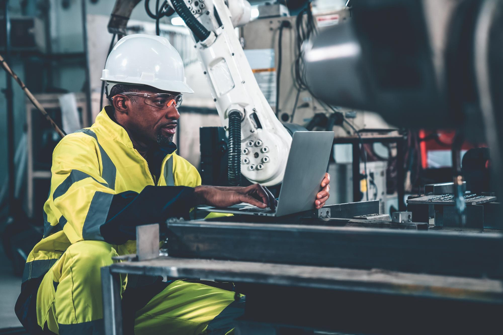 factory-worker-working-with-laptop-computer-adept-procedure-checklist