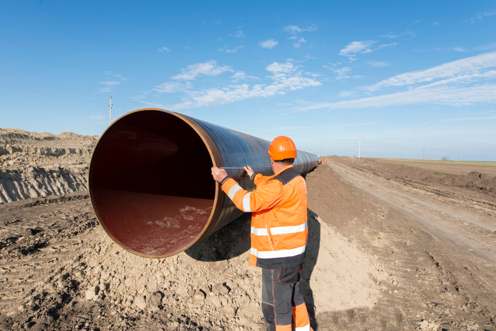 pipeline-workers-measuring-tube-length-for-construction-of-gas-and-oil-pipes