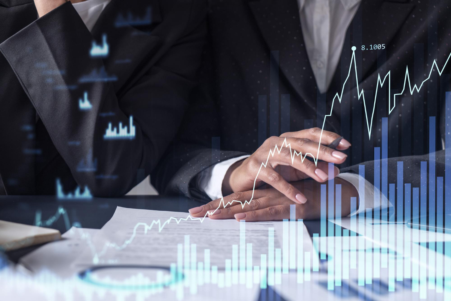 two-traders-researching-historic-data-to-predict-stock